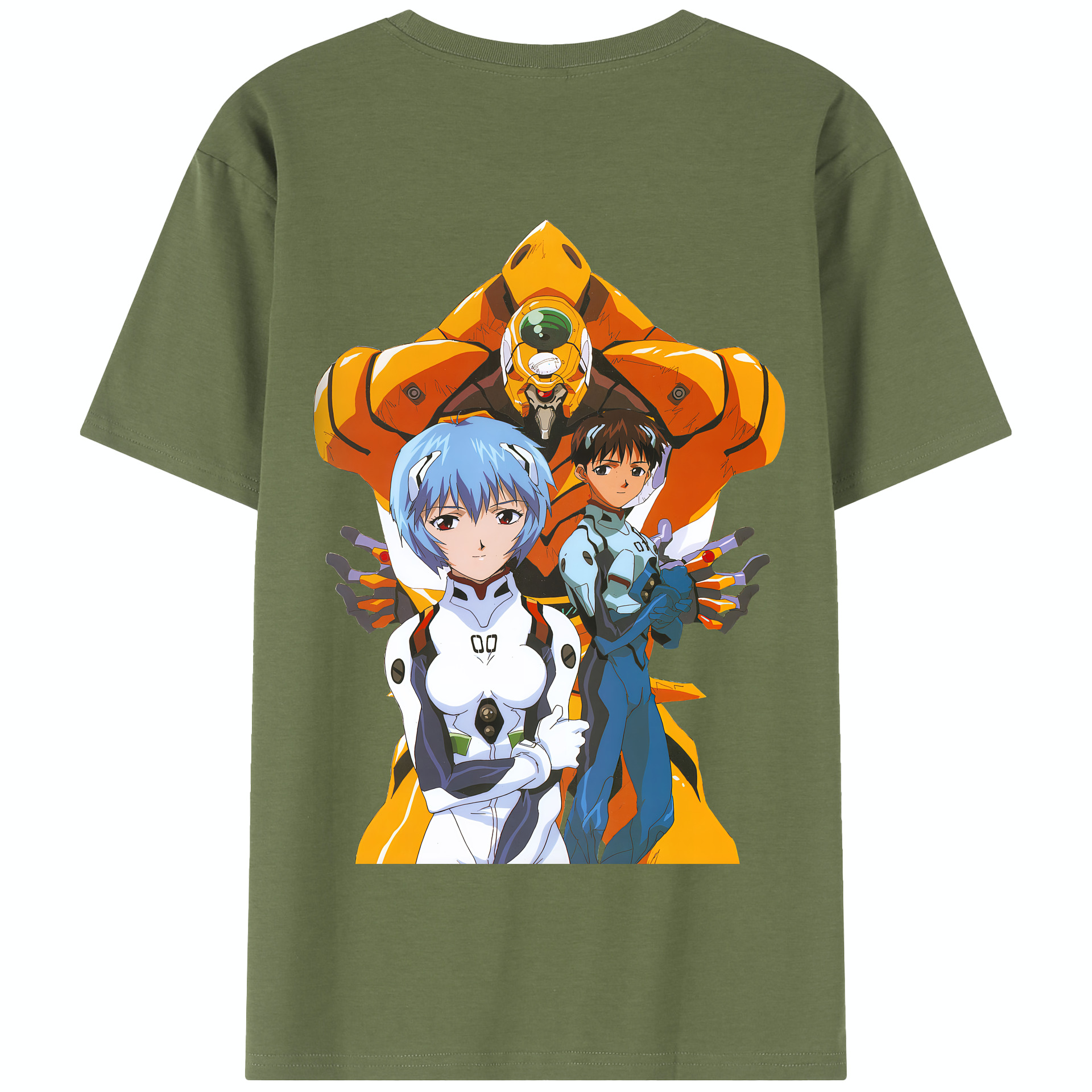 （画像用） EVA 新世紀エヴァンゲリオン 綿100％半袖Tシャツ（背面プリント）